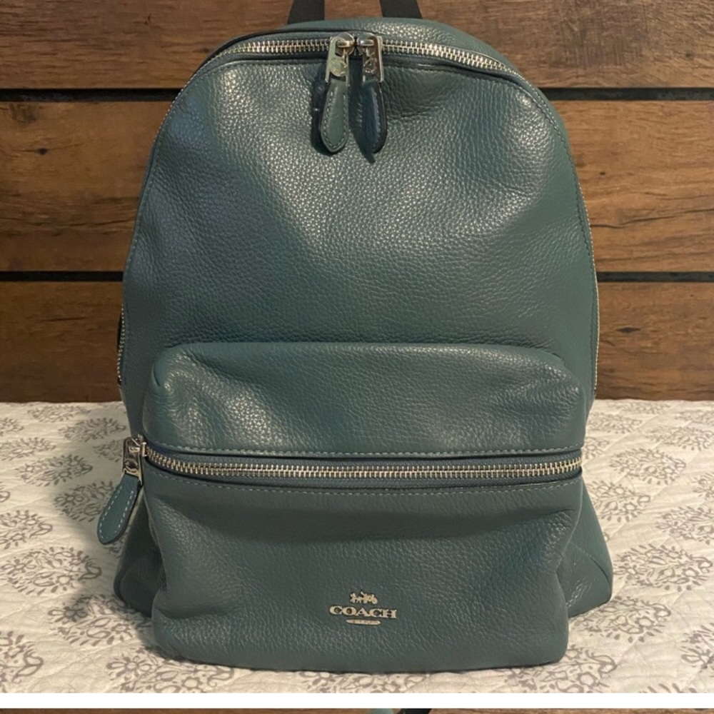 Coach backpack in great condition .